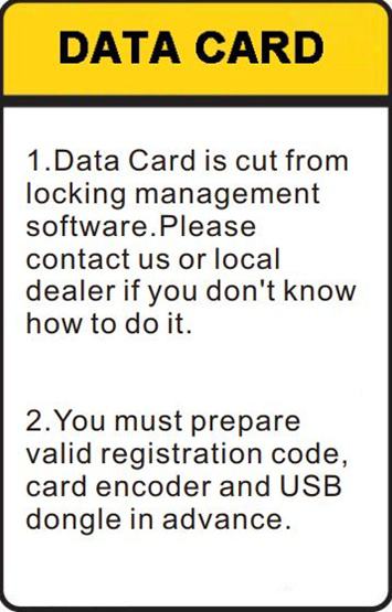 data card to switch electronic door lock and access reader into data retrieving mode